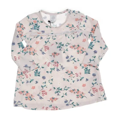 Dress (Beige, Multicolored) from Lindex Baby Cotton, Elastane