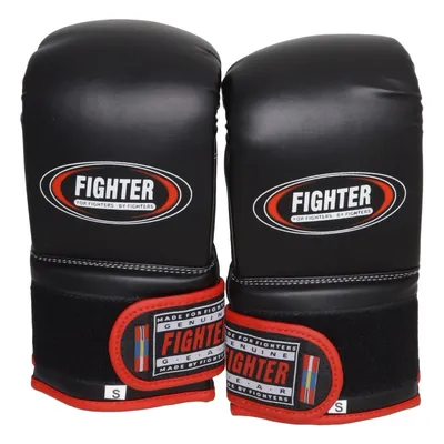 Gants de boxe (Noir, Rouge) de Fighter