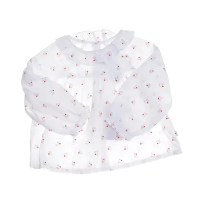 Blus (Vit, Röd) från Jacadi Bomull