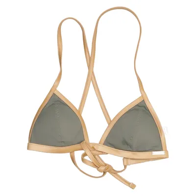 Bikini top (Groen, Goud) van Free Society Elastaan, Polyamide