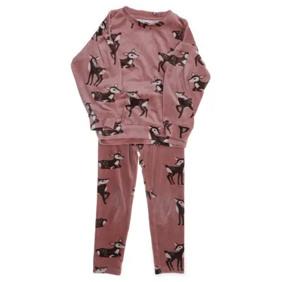 Loungewear (Roze, Meerkleurig) van Lindex Kids Elastaan, Polyester