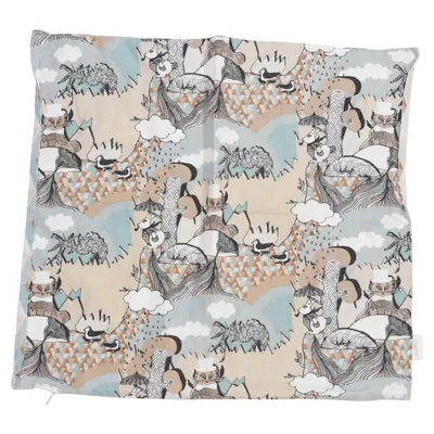 Housse de coussin (Beige, Bleu, Multicolore) de Mairo Coton