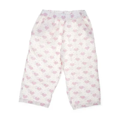 Pyjamasbyxor (Rosa, Vit) från Copenhagen Colors Ekologisk bomull