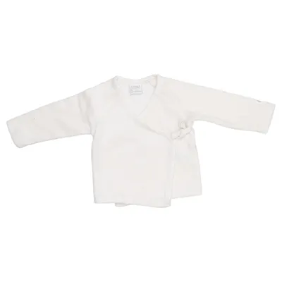 Wrap top (White) from Lindex Newborn Cotton, Polyester