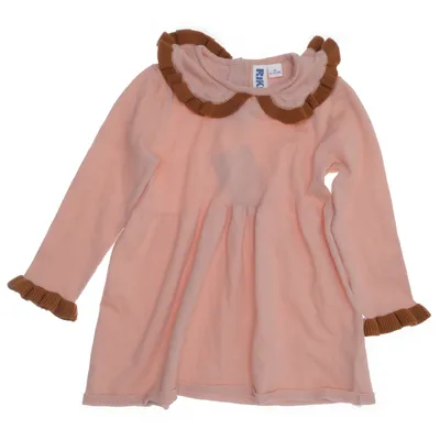 Klänning (Rosa, Brun) från Rikki Bomull, Polyester