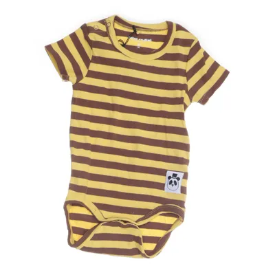 Body (Gul, Brun) från Mini Rodini Elastan, Ekologisk bomull