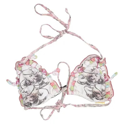 Bikini top (White, Multicolored) from Agua Bendita