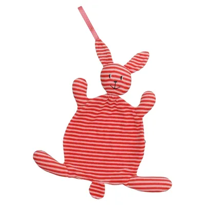 Knuffeldoekje (Rood, Roze) van Krabat Organisch katoen, Polyester