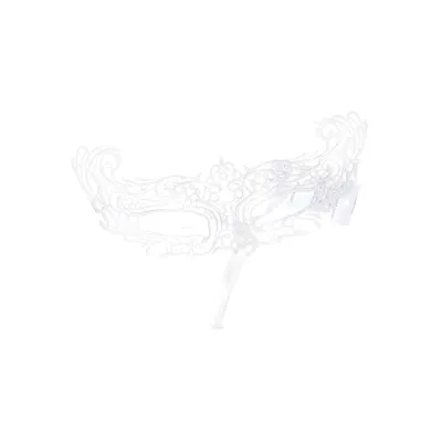 Maskeradmask (Vit)