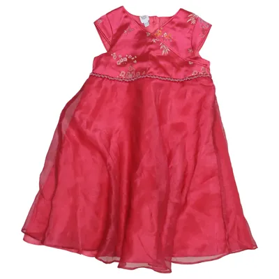Bloemenmeisjes jurk (Roze) van Babble Boom Nylon, Polyester, Viscose