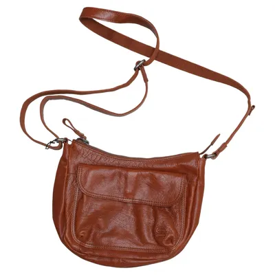 Sac à bandoulière (Marron) de Spikes & Sparrow Coton, Cuir, Polyester