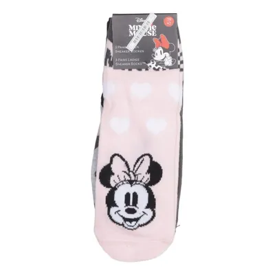 Sokken (Roze, Grijs, Zwart, Meerkleurig) van Disney Minnie Mouse Katoen, Elastaan, Polyester