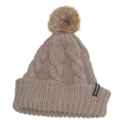 Pompon muts (Bruin) van Hallhuber Accessories