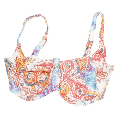 Bikini top (Hvid, Flerfarvet) fra Footprints