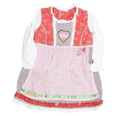 Dirndl (Röd, Vit, Rosa) från Bondi Bomull