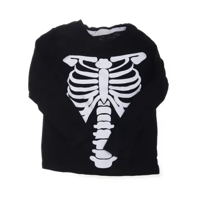 Långärmad t-shirt (Svart, Vit) från H&M Bomull