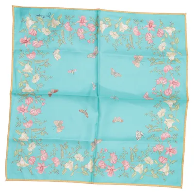 Handkerchief (Turquoise, Multicolored) from Jim Thompson Silk