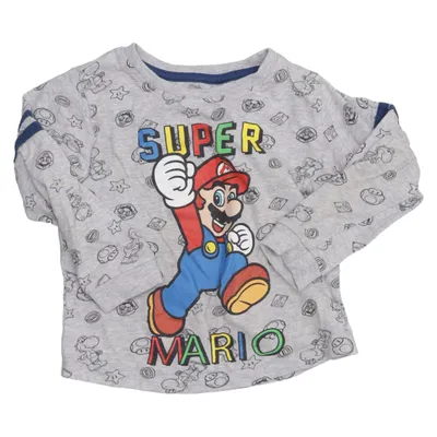 T-shirt à manches longues (Gris, Multicolore) de Difuzed Coton