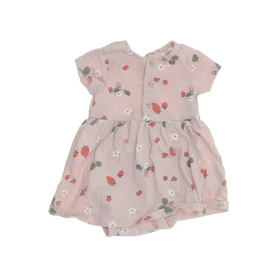 Romper (Roze, Meerkleurig) van Lindex Baby Katoen, Elastaan