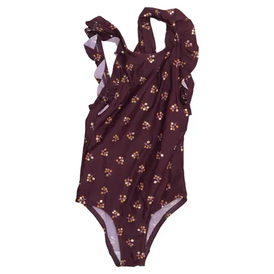 Maillot de bain une pièce (Ana Swimsuit Fig, AOP Winterberry Small) de Soft Gallery Élasthane, Polyamide