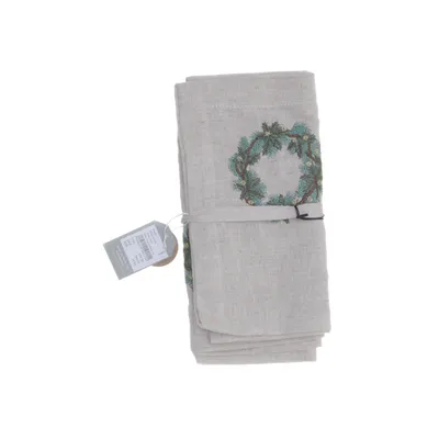 Keukenhanddoek (Beige, Meerkleurig) van Hemtex Katoen, Linnen
