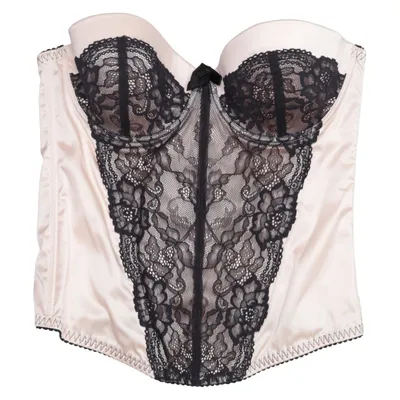 Bustier (Pink, Sort) fra Twilfit Elastan, Polyester