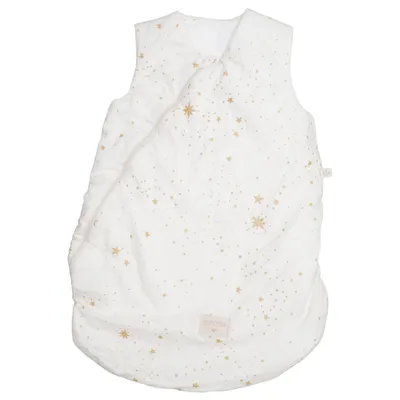 Babyslaapzak (Wit, Goud) van Nobodinoz Elastaan, Organisch katoen, Polyester