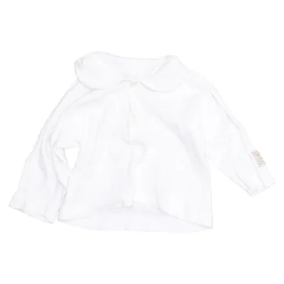 Henley shirt (Wit) van Friend Katoen