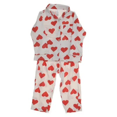Pyjama (Beige, Rood) van Lindex Katoen
