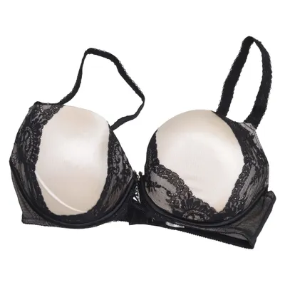 BH (Sort, Beige) fra Kris Bomuld, Elastan, Polyester