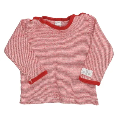 Long sleeve T-shirt (Red, White) from Lilano Silk, Wool