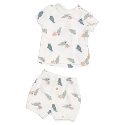Ensemble (Beige, Multicolore) de Hema Coton, Polyester
