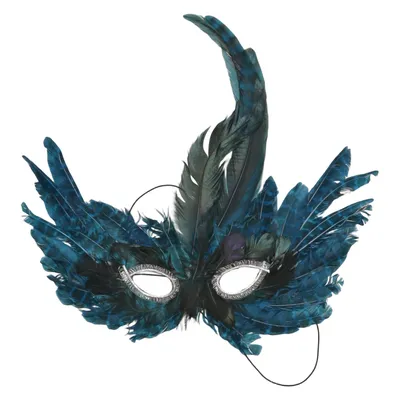 Maskerade masker (Blå, Sort)