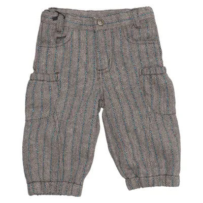 Pantalon cargo (Marron, Bleu) de Girls Wear Coton, Polyester, Laine