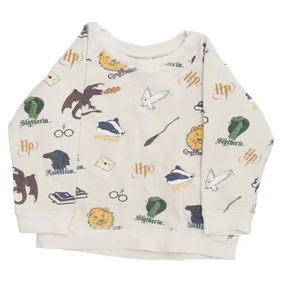 Collegetröja (Beige, Flerfärgad) från Harry Potter x H&M Bomull, Elastan