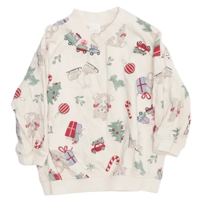 Collegetröja (Beige, Flerfärgad) från H&M Bomull