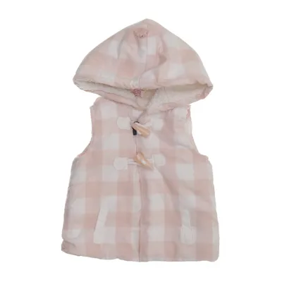 Outer vest (Pink, White) from Artisan Ny Elastane, Faux fur, Polyester