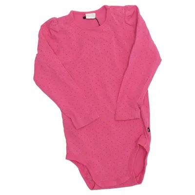 Body (Pink, Flerfarvet) fra Baby by Lindex Elastan, Økologisk bomuld