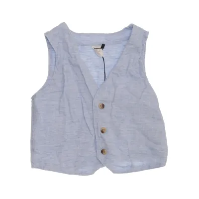 Kostuumgilet (Blauw) van H&M Katoen, Linnen