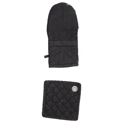 Oven mitts (Black) from Mio Cotton