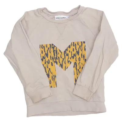 Sweatshirt (Beige, Gul, Flerfarvet) fra Mini Rodini Elastan, Økologisk bomuld