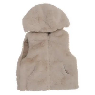 Outer vest (Beige) from Zara Polyamide, Recycled polyester