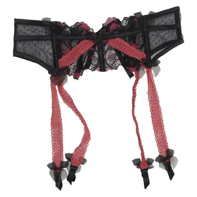 Strømpebåndsholdere (Sort, Rød) fra For Love & Lemons Genanvendt polyester