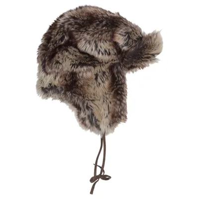 Trapper hat (Brown) Acrylic, Polyester