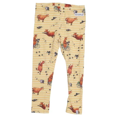 Leggings (Mamma Mu Och Kråkan) von Geggamoja Elasthan, Bio-Baumwolle