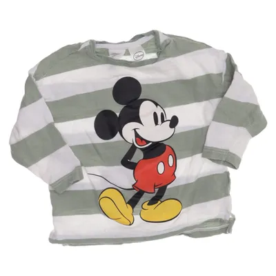 Langærmet t-shirt (Grøn, Hvid, Flerfarvet) fra Disney Bomuld