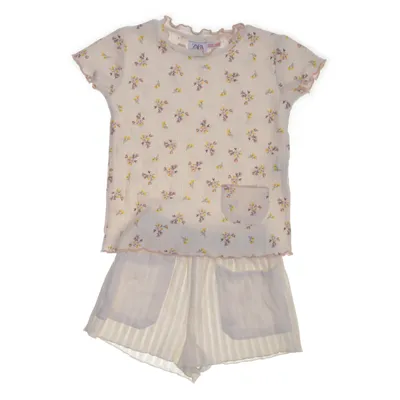 Sæt (Beige, Pink, Flerfarvet) fra Zara Bomuld, Elastan, Polyester