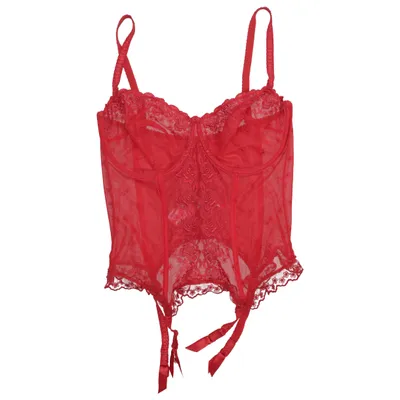 Bustier (Röd) från DaCapo Bomull, Polyamid, Viskos