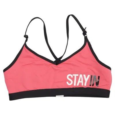 Sport-BH (Rosa, Svart) från Stay in Place Elastan, Polyamid
