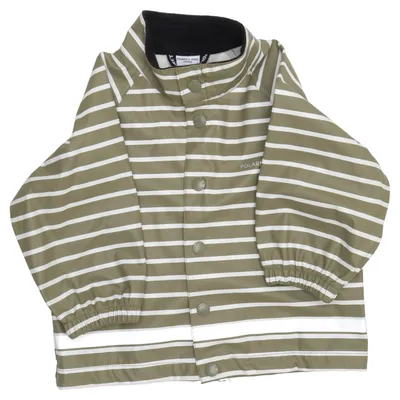 Regnjacka (Grön, Vit) från Polarn O. Pyret Polyester, Polyuretan